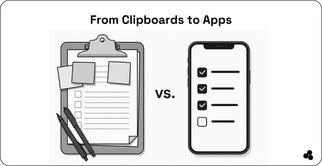 from construction site management clipboards to apps