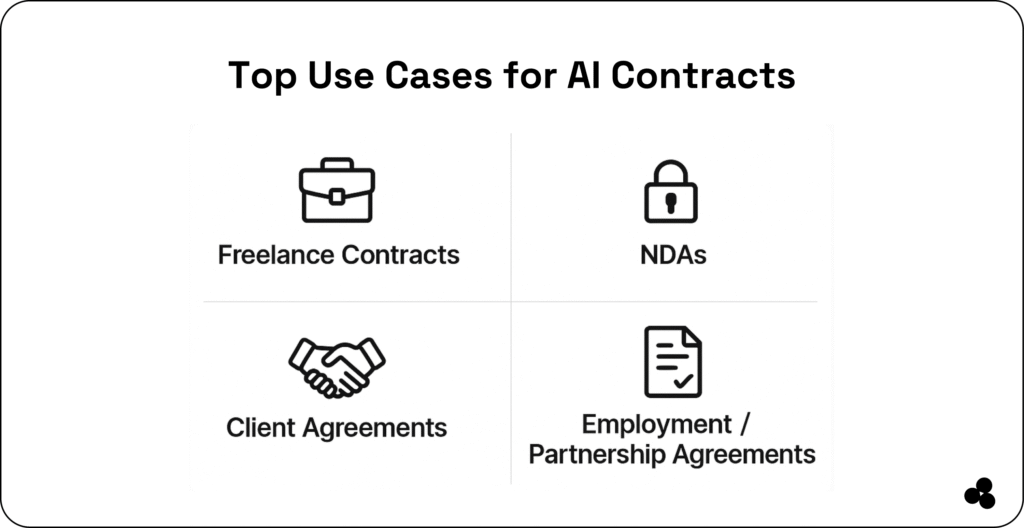 top use cases for AI contracts