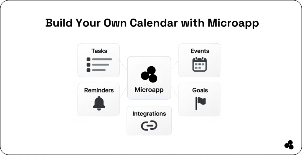 build a calendar app with microapp